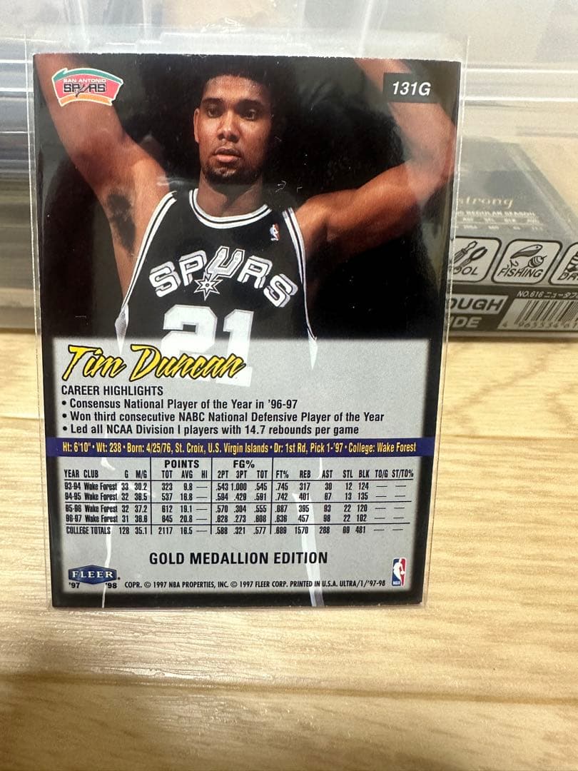 tim duncan ultra gold rc nbaカード