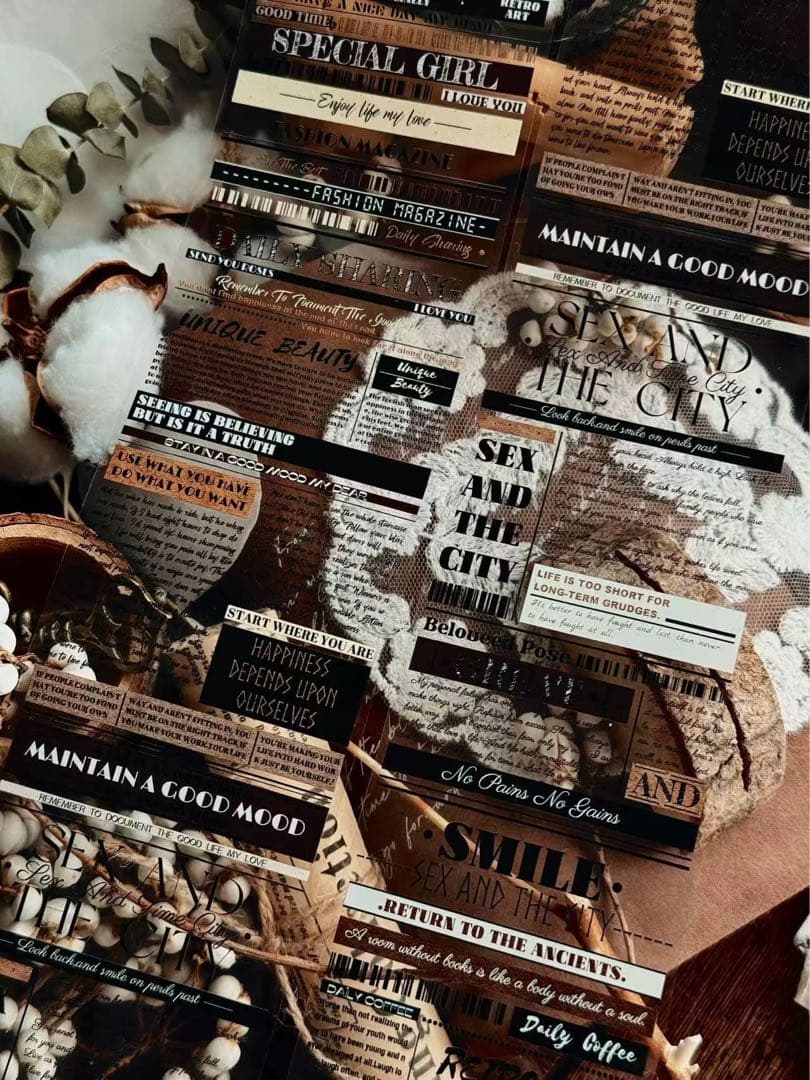 霖蓝汐原创手账《赫尔本副刊》海外マスキングテープ　マステ 【2651】