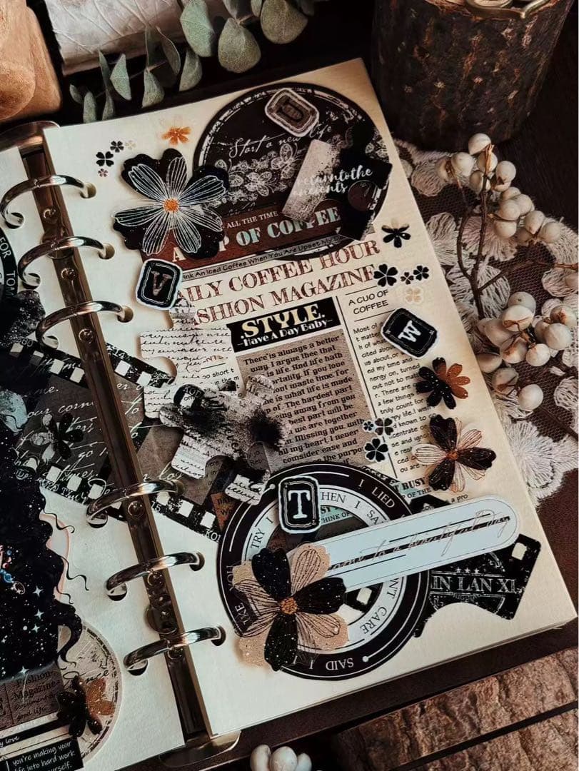 霖蓝汐原创手账《赫尔本副刊》海外マスキングテープ　マステ 【2651】