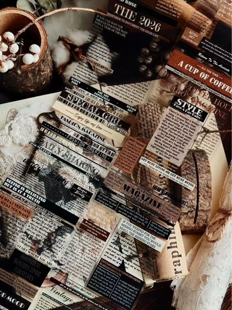 霖蓝汐原创手账《赫尔本副刊》海外マスキングテープ　マステ 【2651】