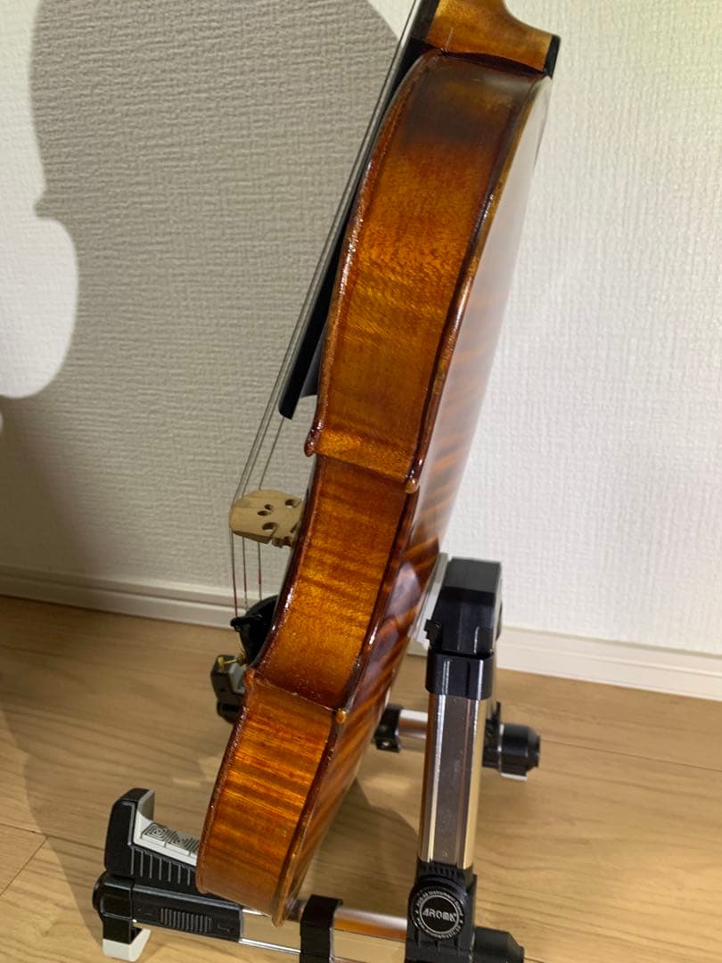 1940年代　アメリカ製　4/4 バイオリン　虎杢　裏板一枚板　修復済み