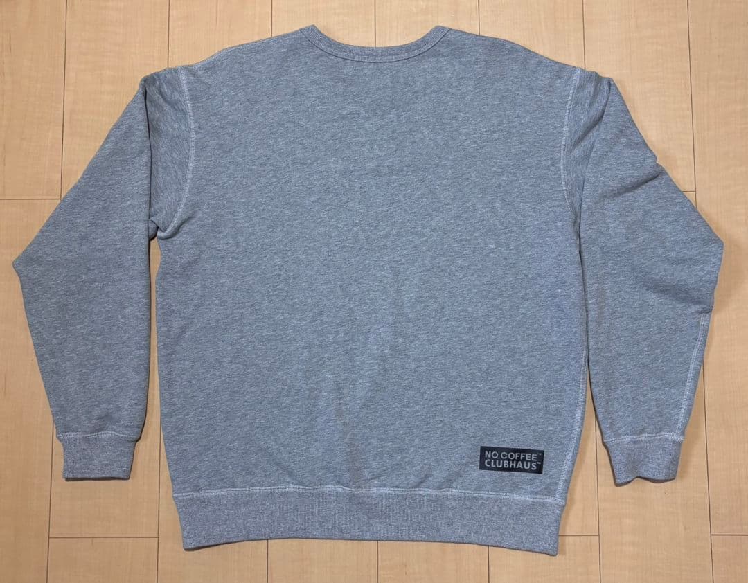 NO COFFEE × CLUBHAUS \"NO GOLF\" スウェット L