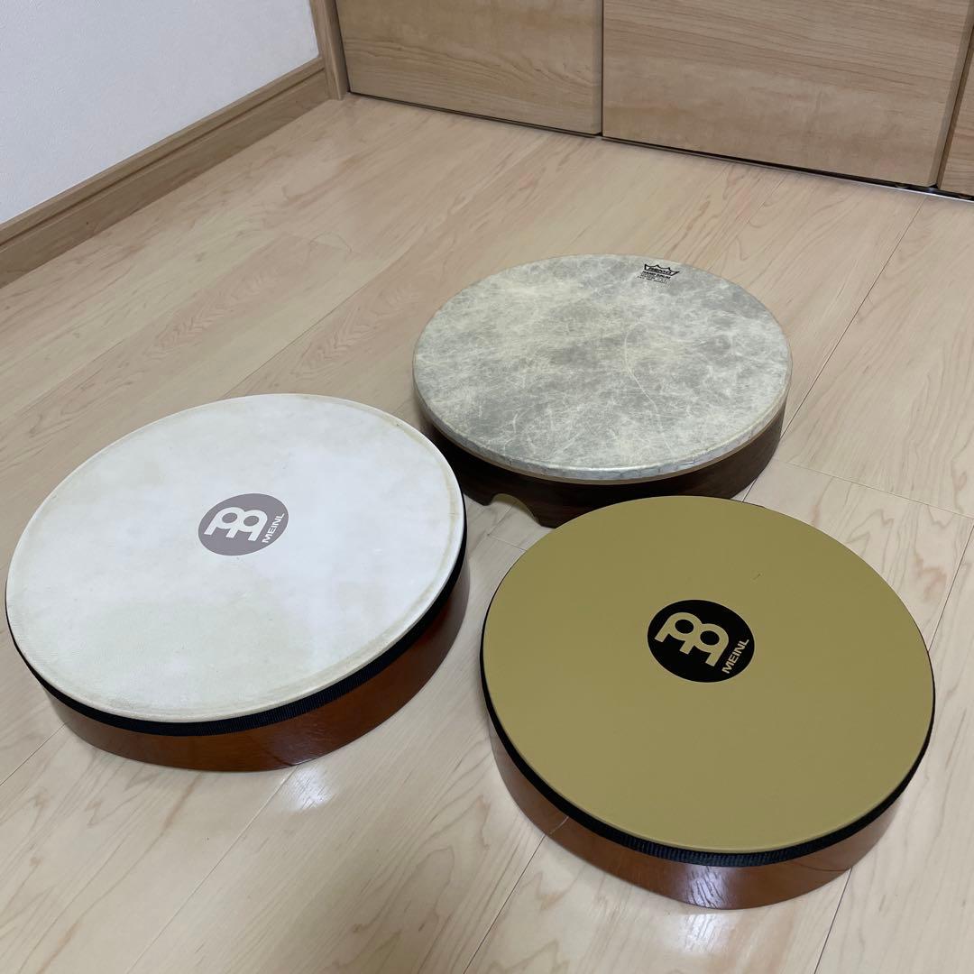 フレームドラム　３台セット　Meinl REMO ハンドドラム