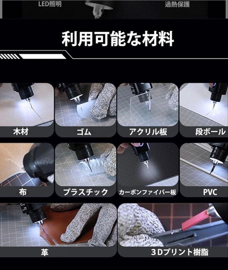 年始期間限定大セール　超音波電動カッター　 JAKEMY JM-Y10 PRO