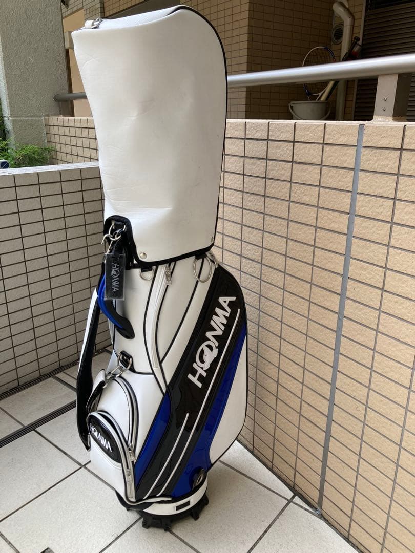 HONMA キャディバッグ ホワイト/ブルー