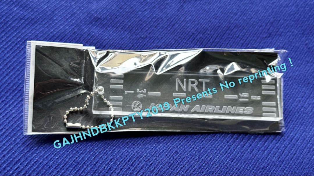 貴重♪ JAL 日本航空 成田 再生 アルミ 客室窓 ネックストラップ グッズ