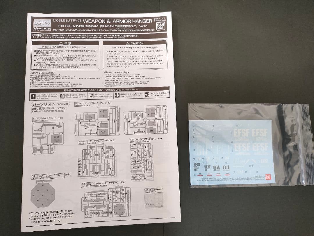 ガンダムサンダーボルト版MGセット