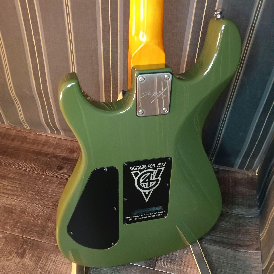 希少 カーキ色 ディーン・ゼリンスキー エレキギター ST ダンカンPU