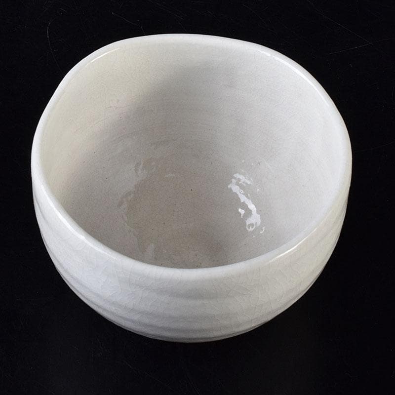 茶道具　魚水庵造　福島三春　玉うさぎ茶碗　共箱　C　8295