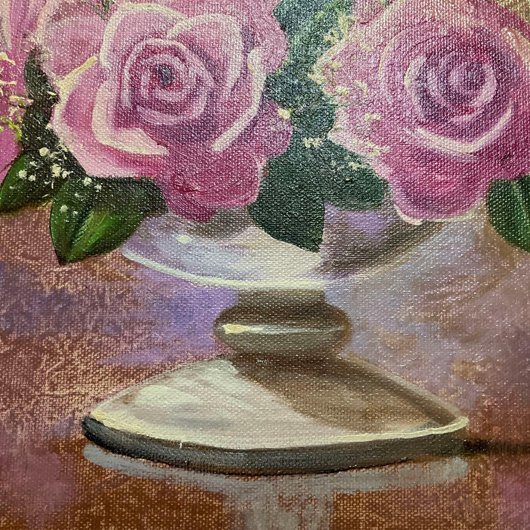 絵画・額縁・油絵・脇田 正夫・新品未使用・ばら・美術品・インテリア・雑貨