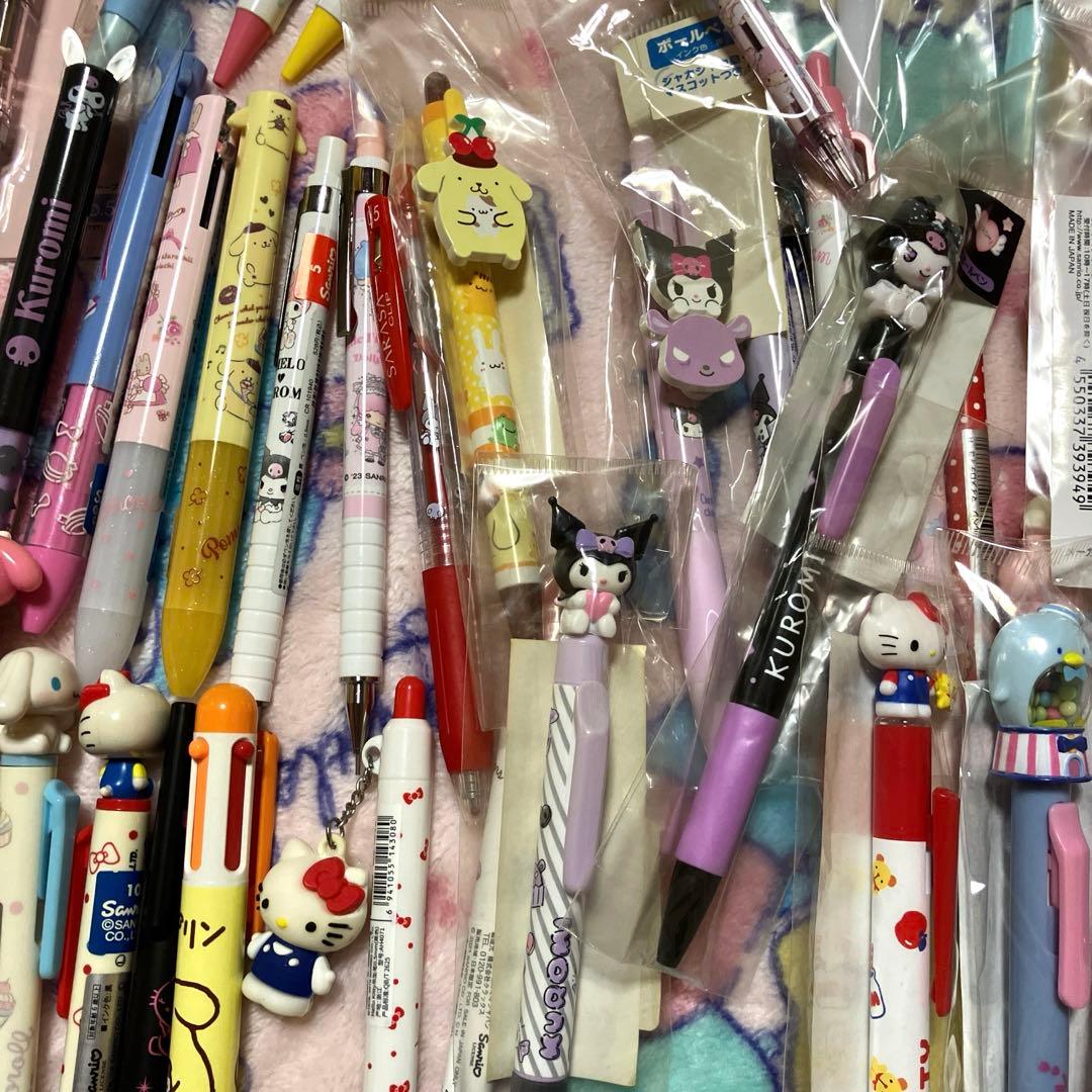 サンリオ ボールペン シャーペン約67本★レアあり 収納ケース