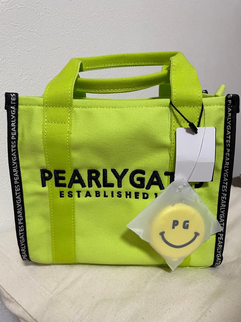 パーリーゲイツ　35th帆布カートバック ライトグリーン