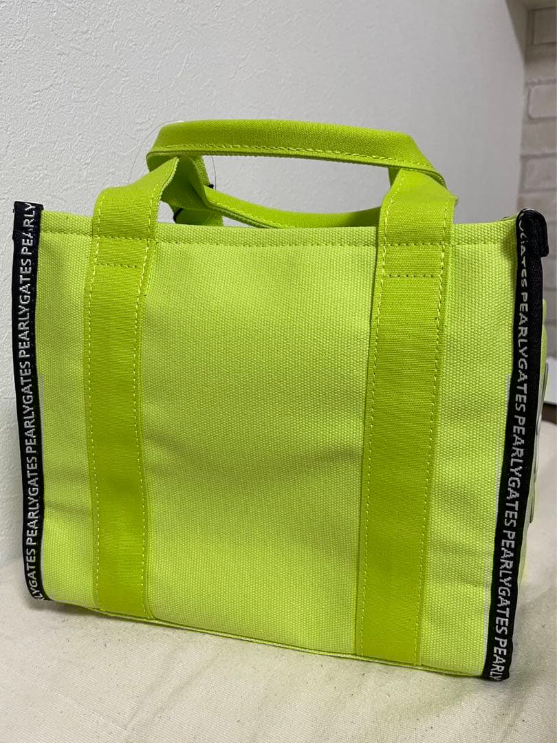 パーリーゲイツ　35th帆布カートバック ライトグリーン