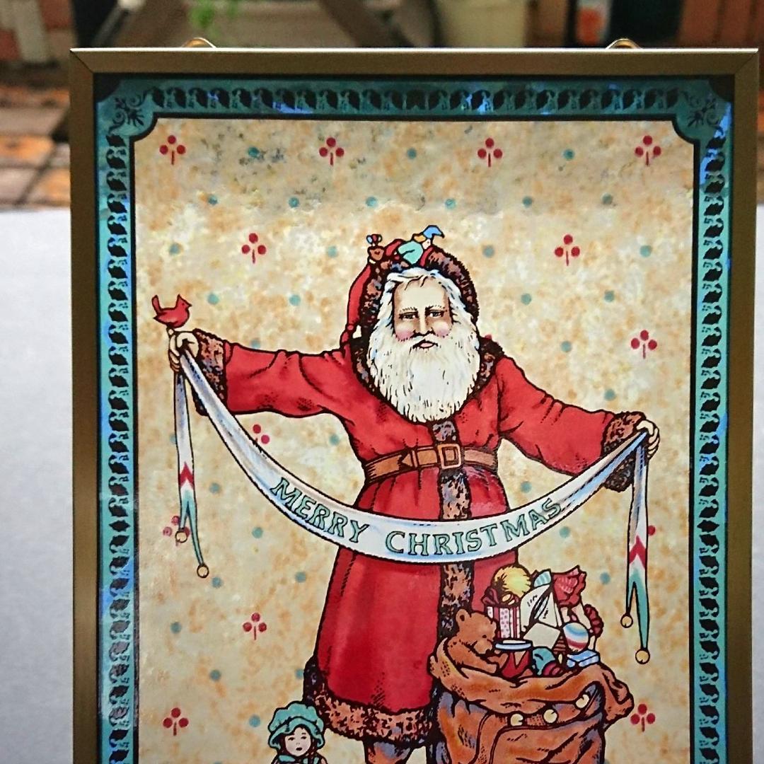 クリスマス ステンドグラス Father Christmasグラスマスターズ社