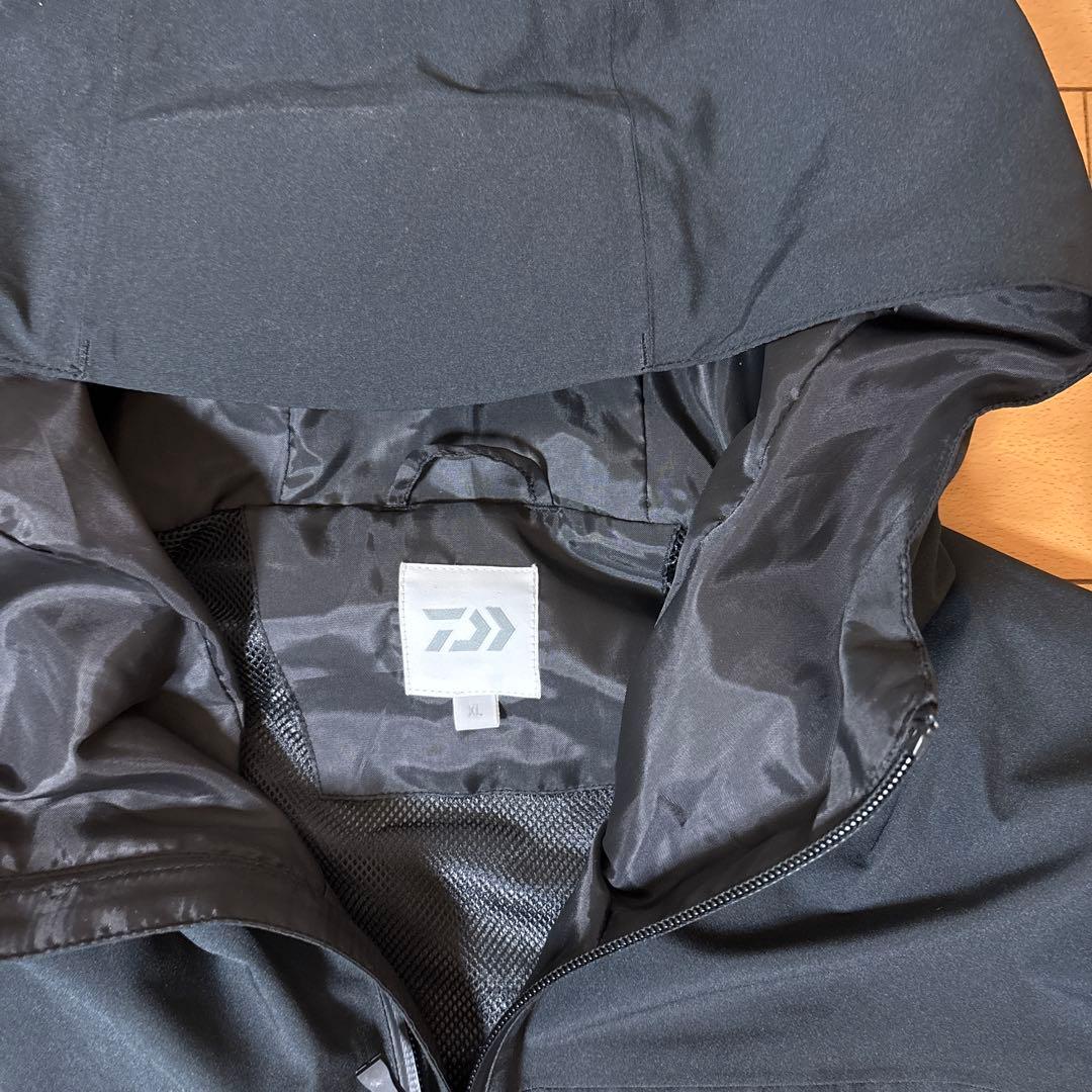 Daiwa ブラック レインウェアスーツ XL