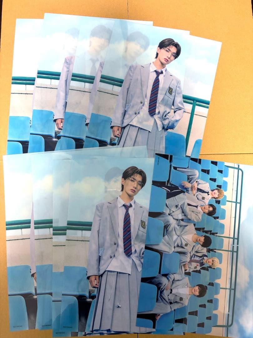 M!LK アオノオト クリアポスター 山中柔太朗 8枚 集合 1枚