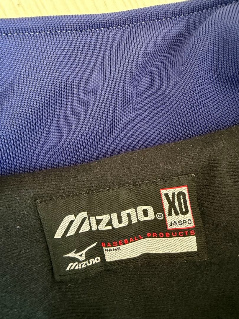 ミズノ　グランドコート　JASPO ネイビー/シルバー ジャケット サイズXO