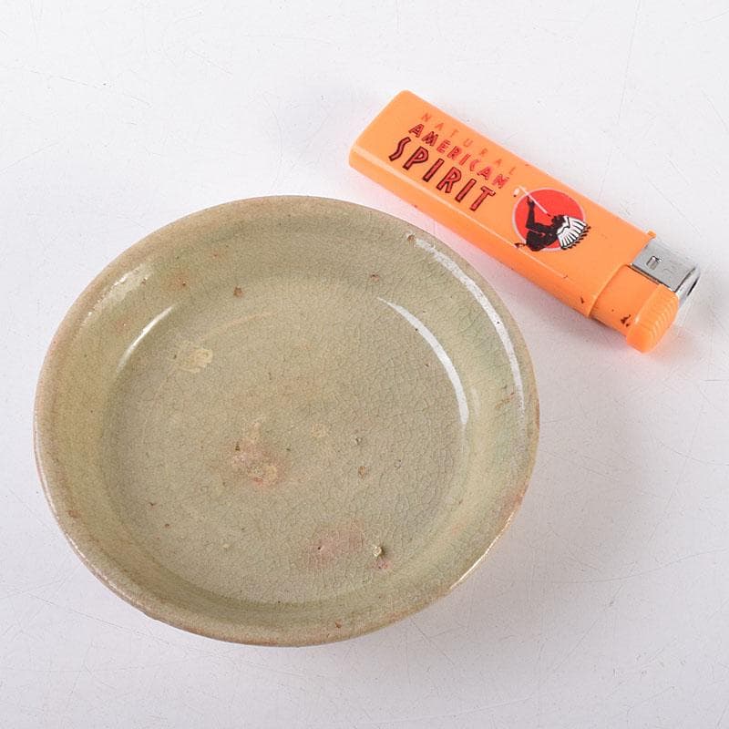 朝鮮美術　李朝　高麗青磁　小皿　時代箱　V　R8617