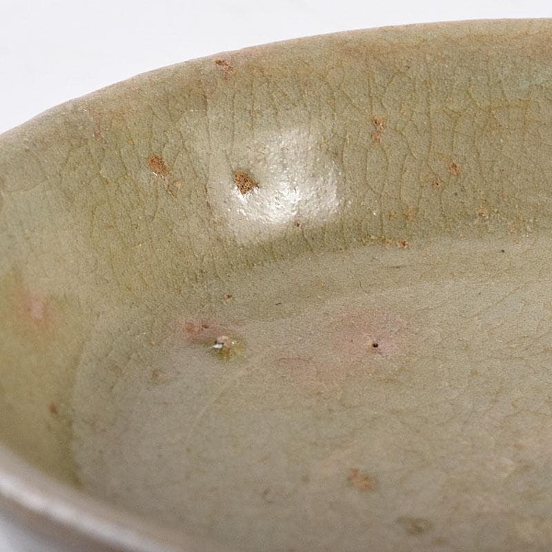 朝鮮美術　李朝　高麗青磁　小皿　時代箱　V　R8617