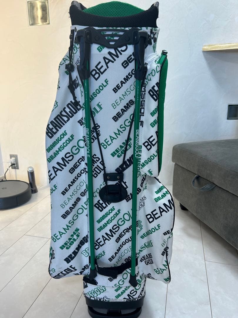 BEAMS GOLF マルチロゴ スタンドキャディバッグ　ヘッドカバー付属