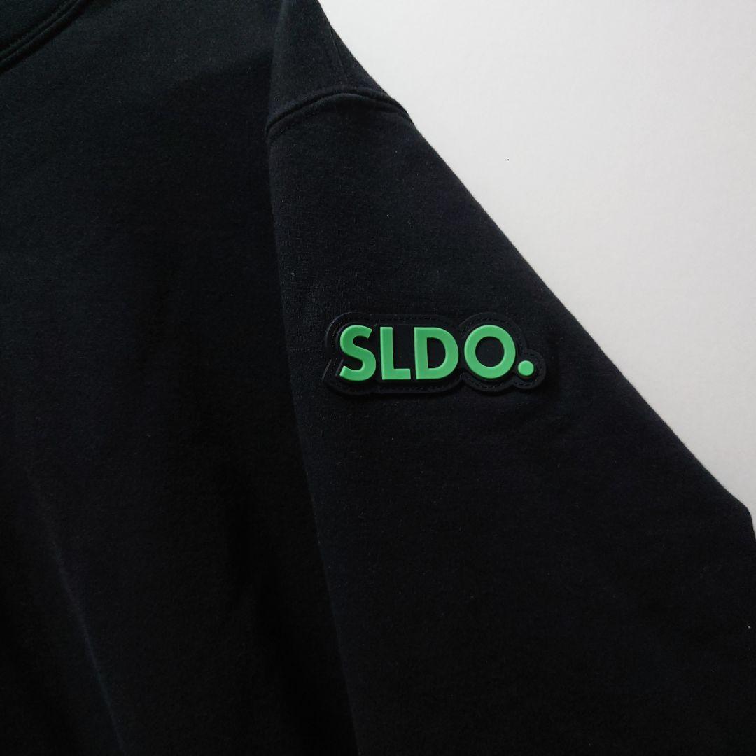 SLDO.エスルド ブラックパーカー フード付き メンズS