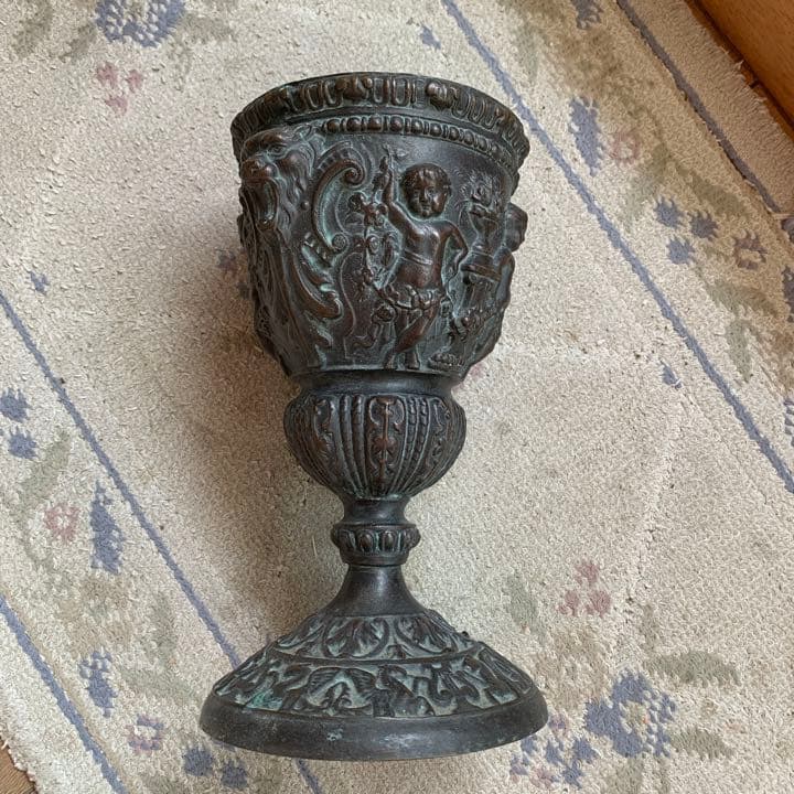 【花瓶/青銅器】ヴィンテージ　アンティーク　骨董品　年代物