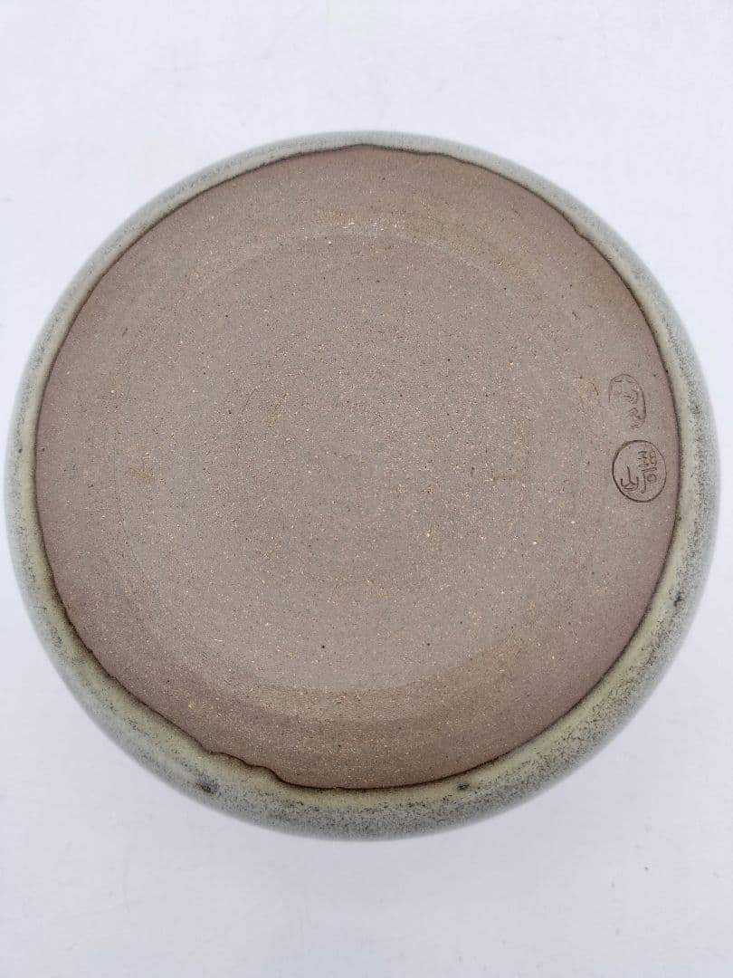 c870 【未使用】建水 高取 鬼丸碧山 木箱 茶道具