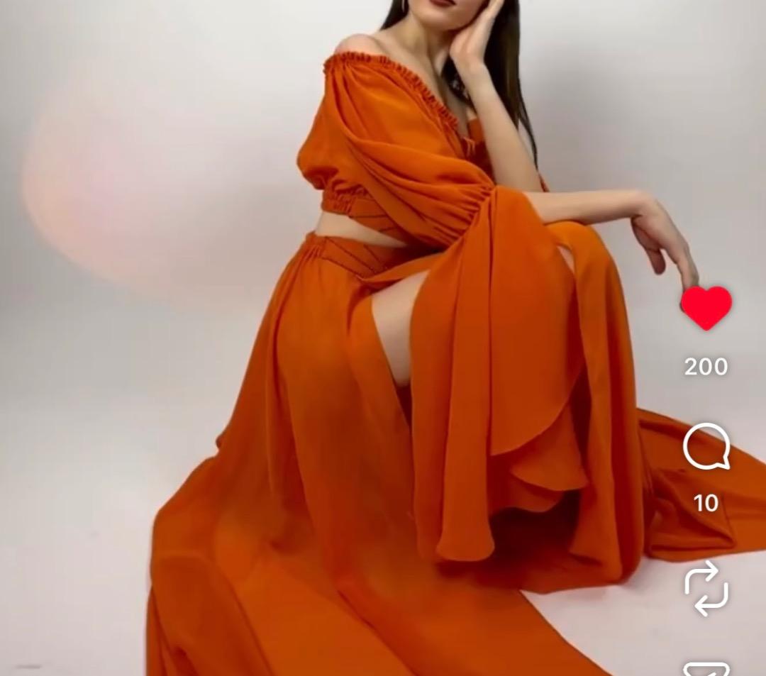 Alex Delora Design Jasmin suit オレンジ