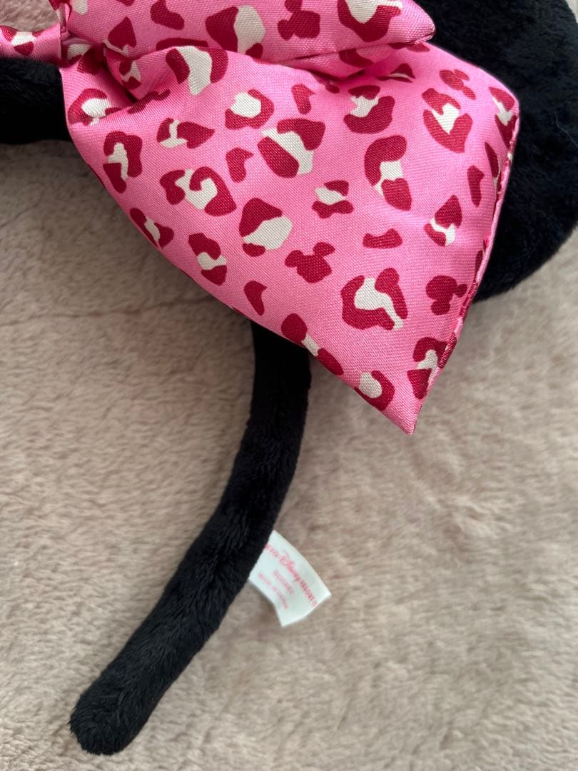 ミニー カチューシャ ヒョウ柄 レオパード ピンク ディズニー