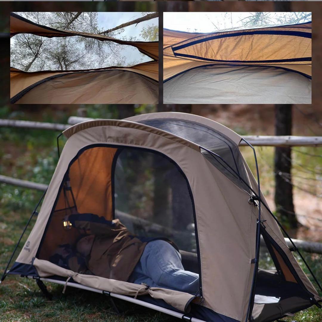 星空を眺める　コットテント　コットン素材　ソロテント　ツーリングテント　登山