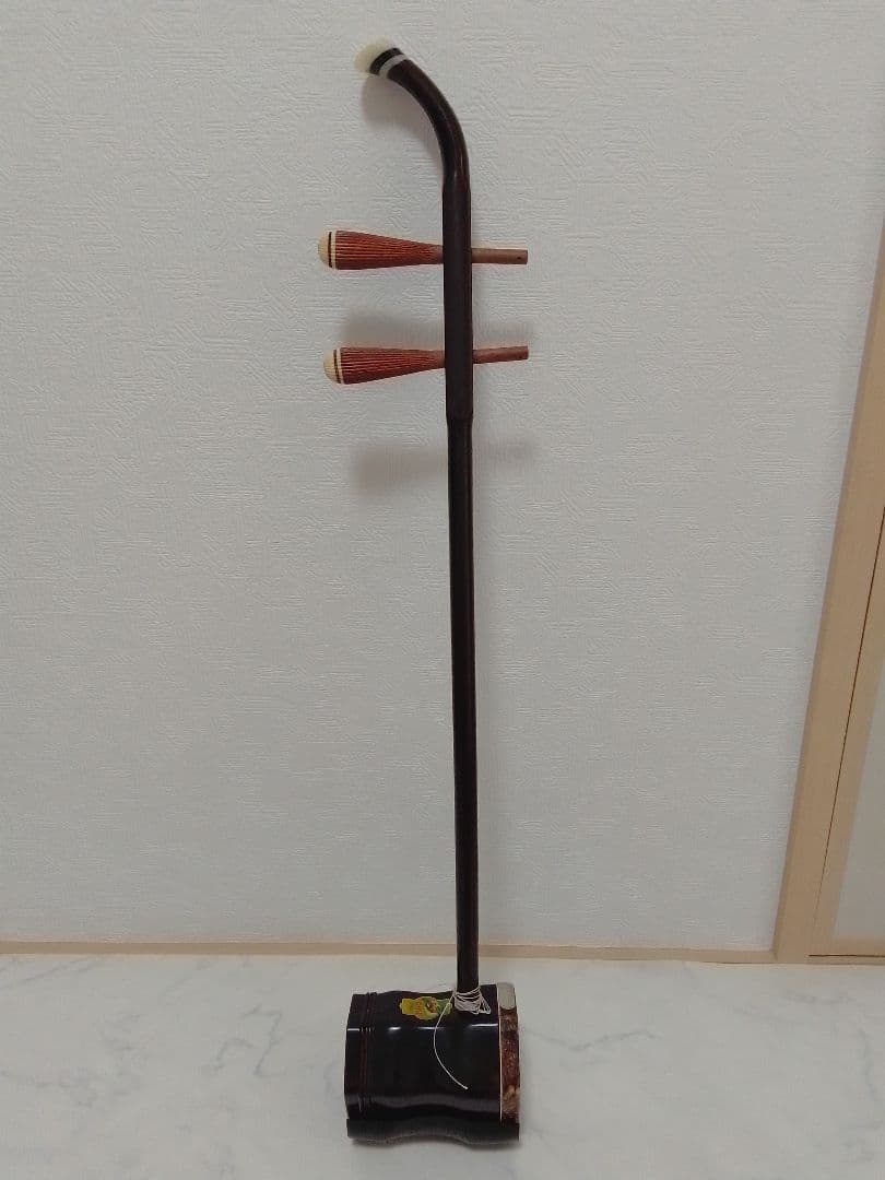 二胡 弓 敦煌牌 東洋文化学院 民族楽器 中国楽器 ハードケース付 胡弓