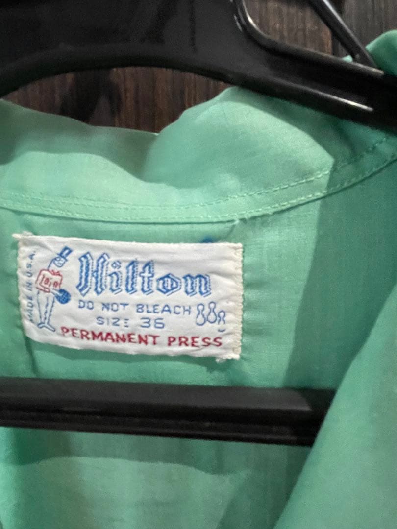 ヒルトン　70〜80年代ビンテージボーリングシャツ