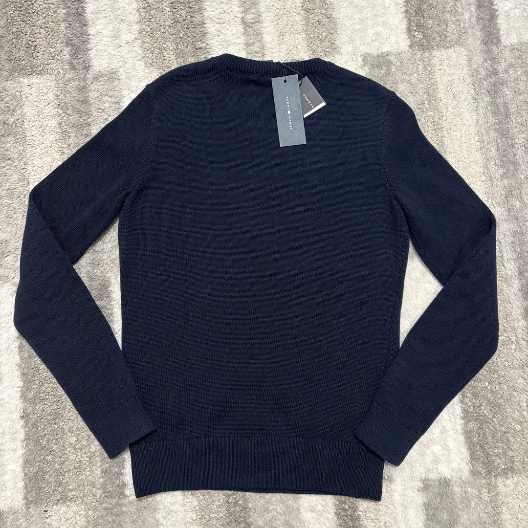 トミーフィルフィガー　クルーネックセーター　S レディース　ネイビー　ニット