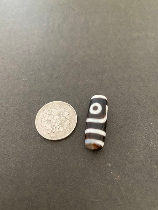 最強パワー　チベット　二眼天寿　美品　黄砂　最強パワーストーン