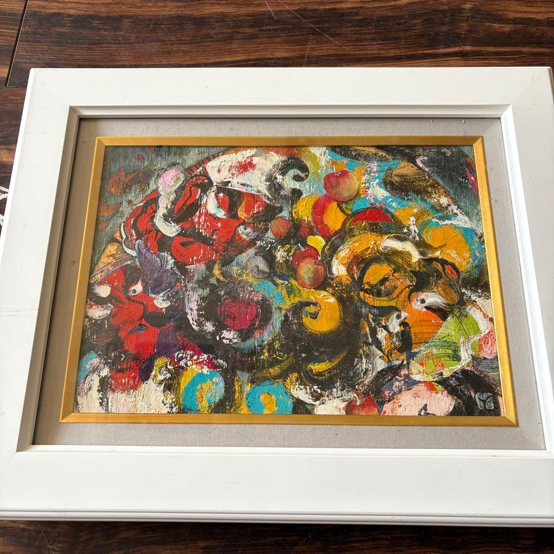 山田幸見「ねぷた勇士」油彩 F4 額装 一枚の繪取扱 油絵 油画 絵画 B