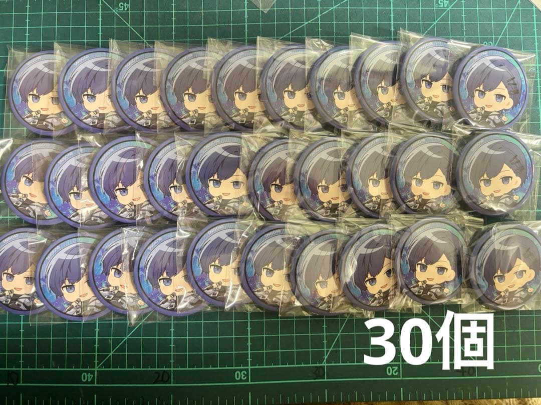 いれいす　缶バッジ　青組　ブルーローズ　デフォ