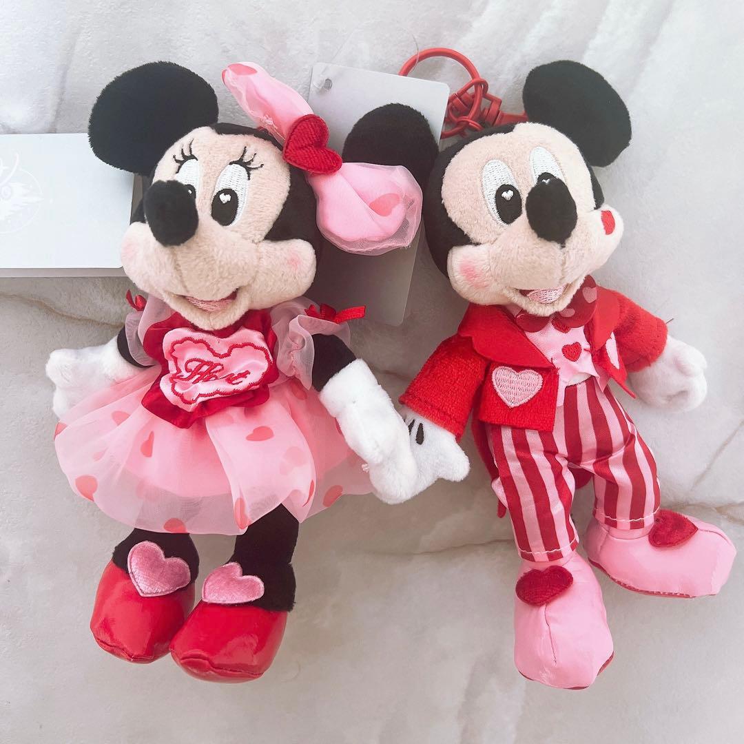 ストア ミニー ミッキー バレンタイン Full of love キーチェーン