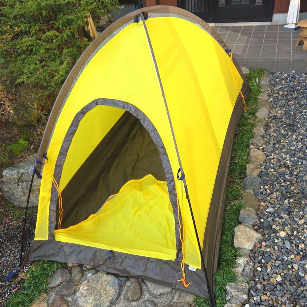 RIPEN ドーム型山岳テント イエロー/ブラウン