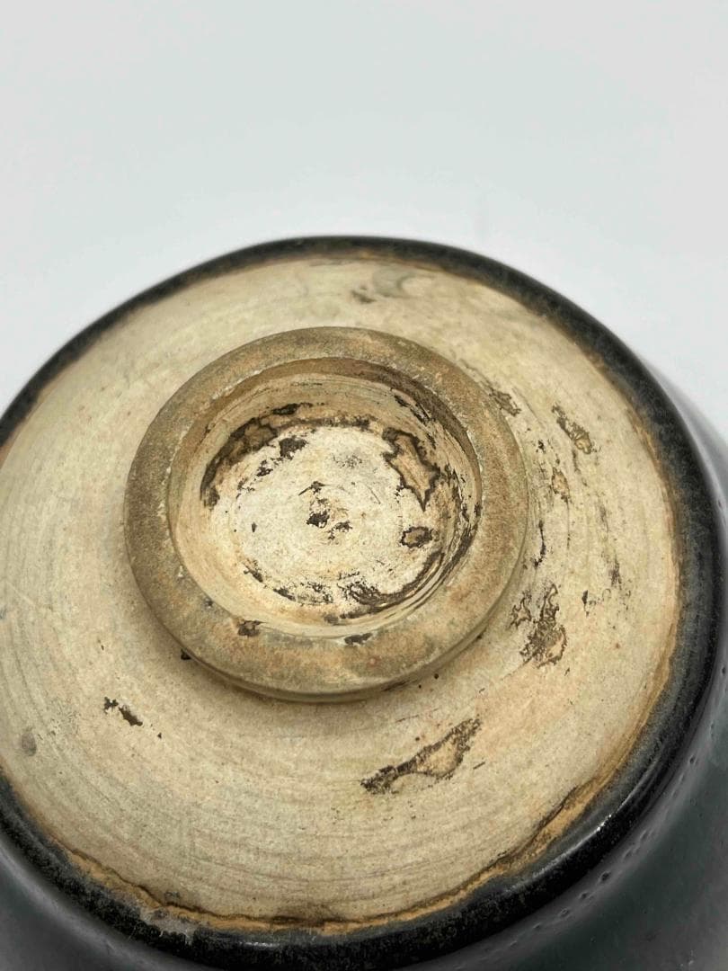 南宋時代　禾目天目茶碗　建窯茶盞 【旧家蔵出し】 希少貴重 唐物(E-60)