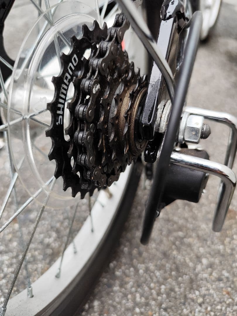 美品カスタム　アルミ折りたたみ自転車16インチ