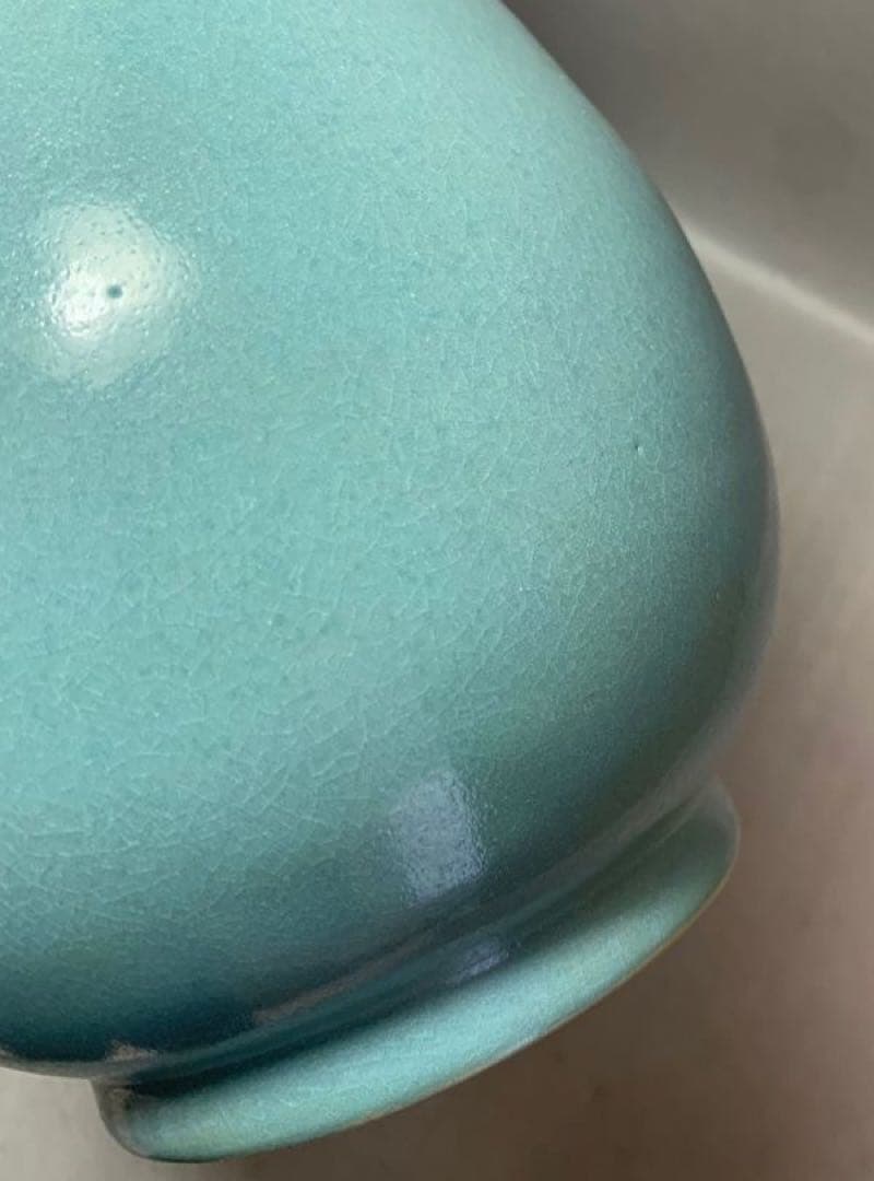 中国 首に段のある瓶　u6230854