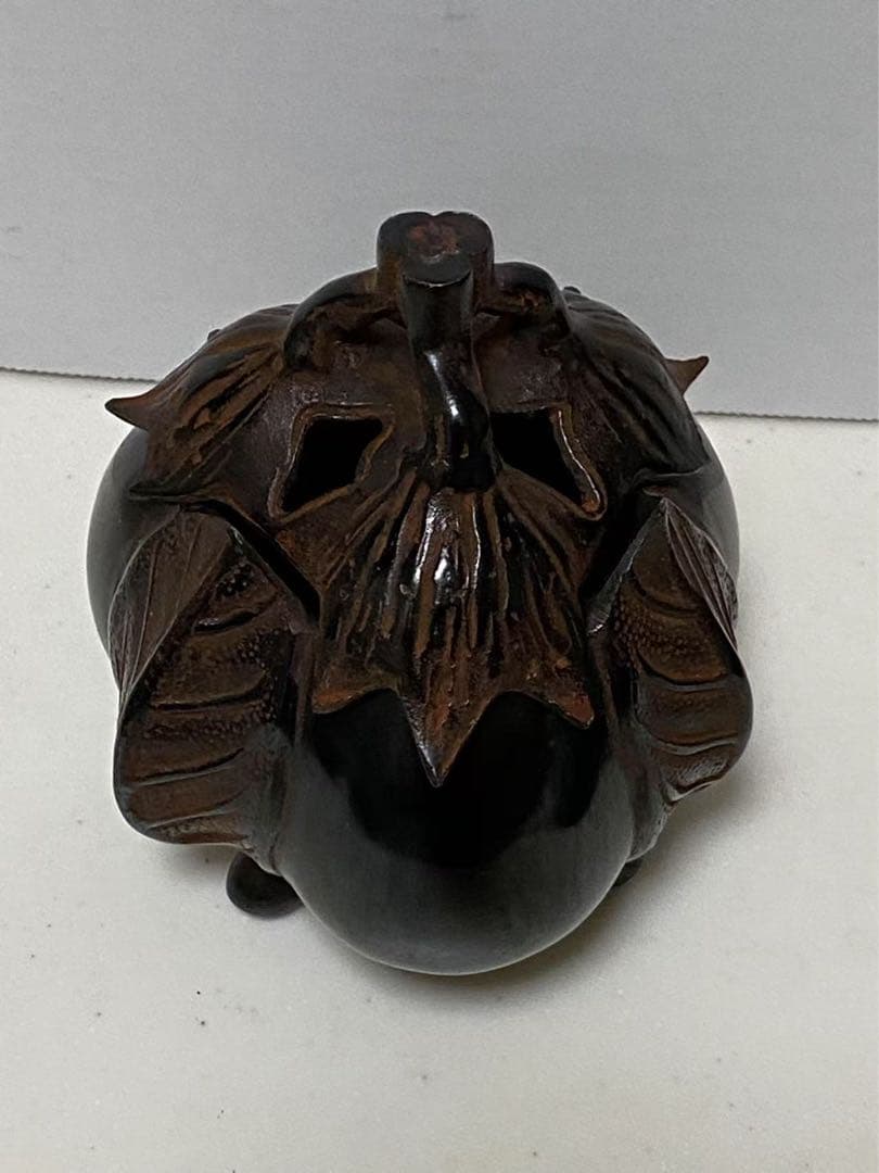 高岡銅器 香炉 三ナス香炉 時代物