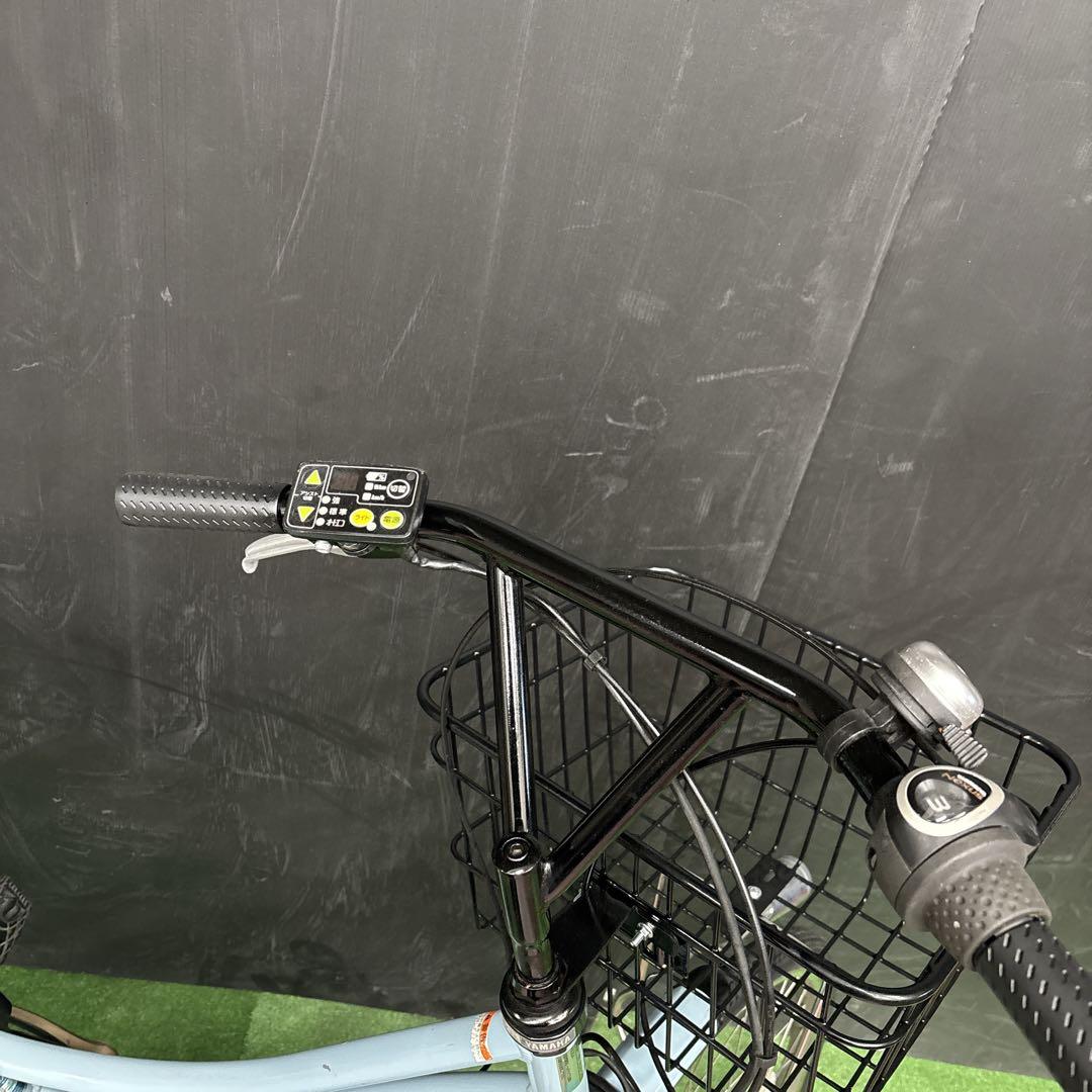 電動自転車 YAMAHA PAS ami 水色　73★