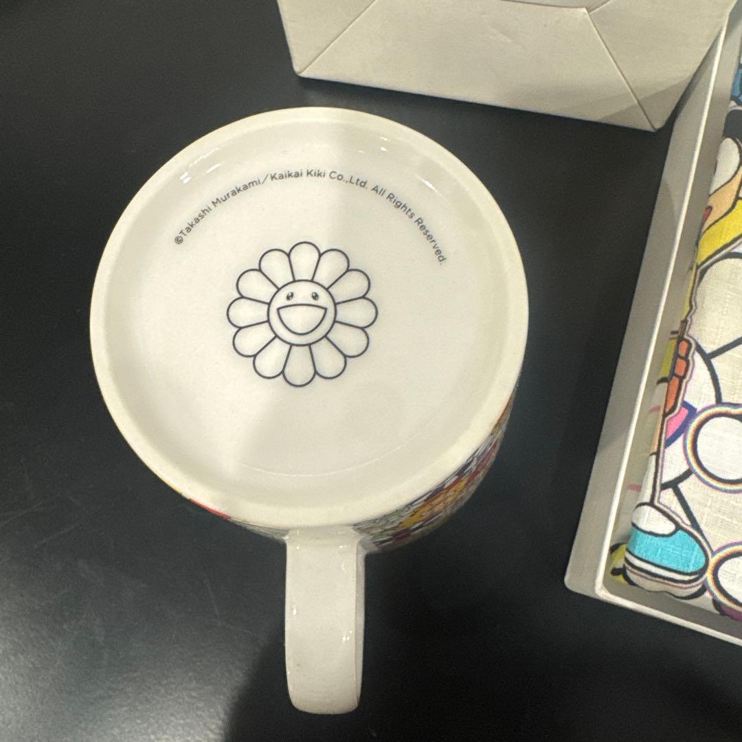 新品ドラえもん展 マルチクロス 村上隆 マグカップ　箱付き　セット