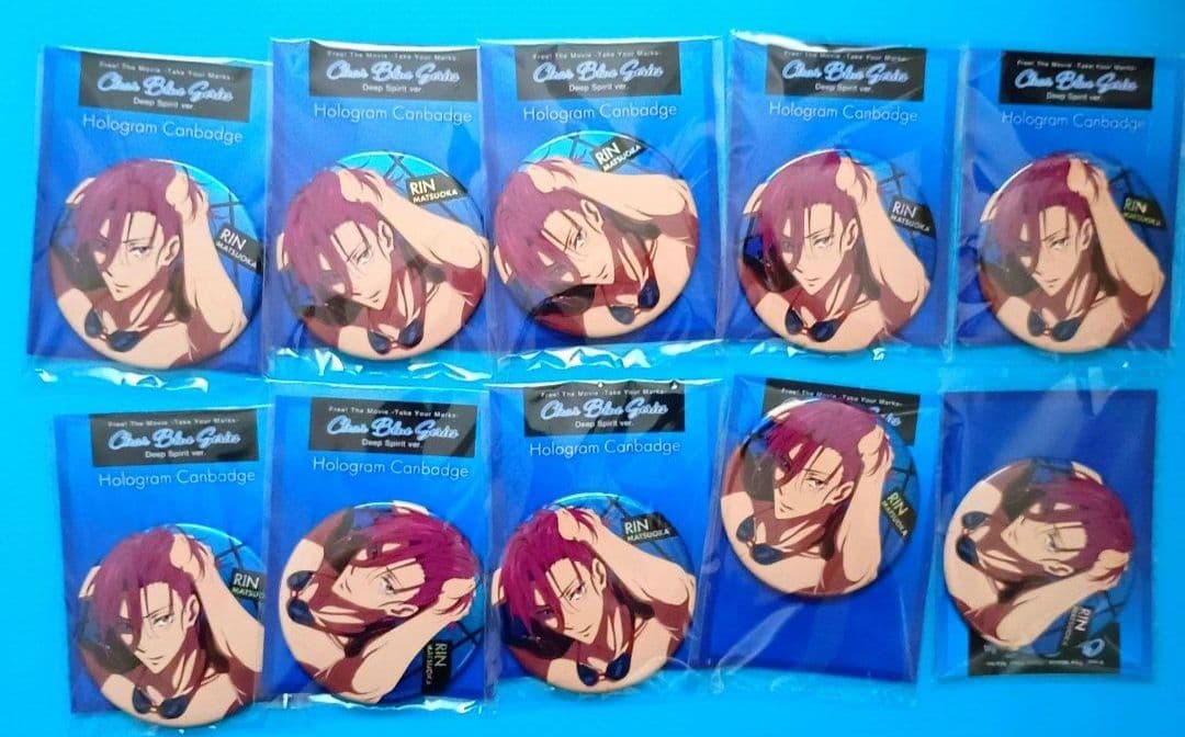 Free　Deep Spirit 　缶バッジ　ホログラム　松岡凛