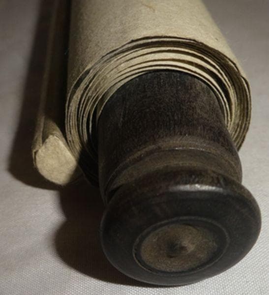 稀少 アンティーク 神社 干支曼荼羅 十二支御守本尊 子年 千手観音 紙本 掛軸