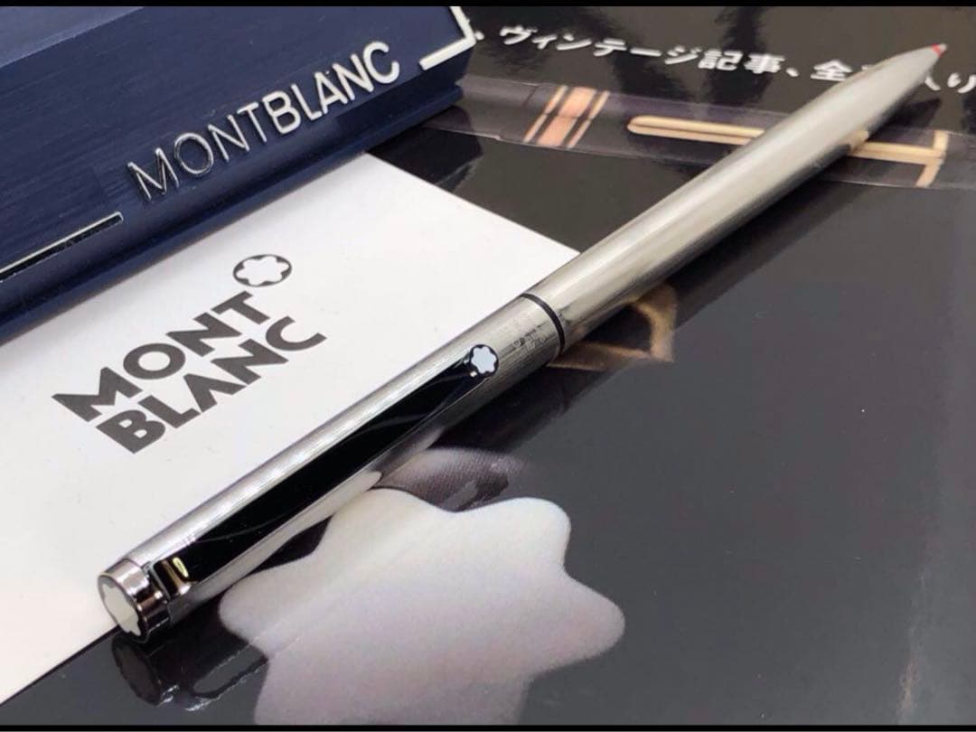 ⭐️カスタム品！バフ研磨仕様No2735⭐️モンブラン社⭐️2色カラーマルチボールペン