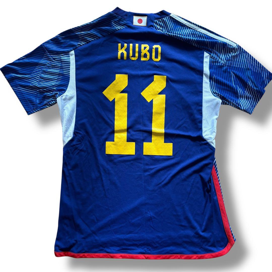 adidasサッカー日本代表 2022 W杯 ユニフォーム 久保建英 2XL