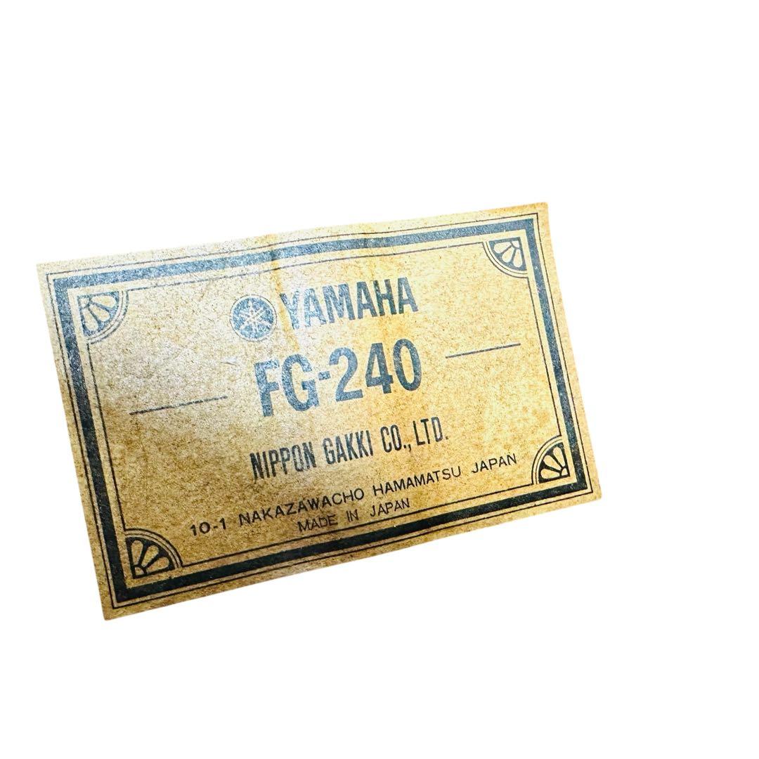 YAMAHA アコースティックギター　FG-240