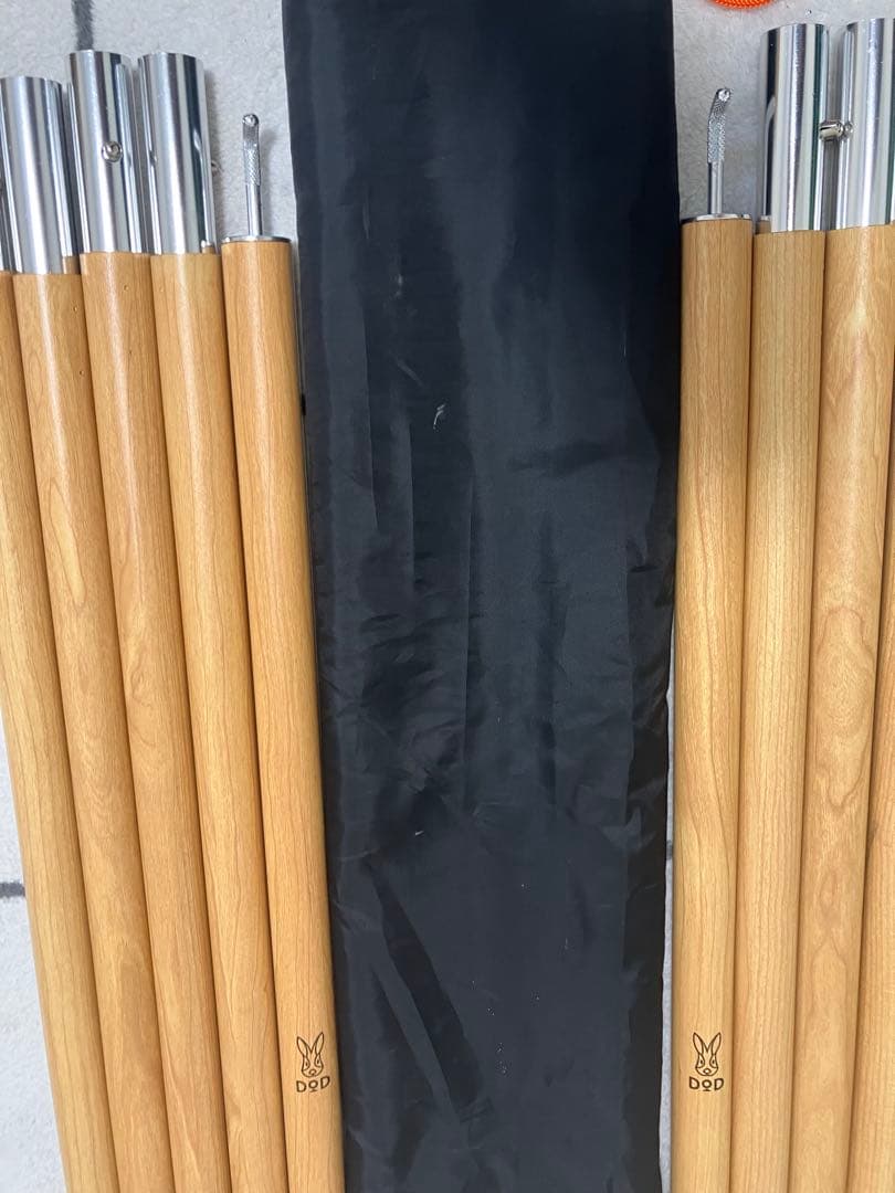 YUKI DOD ビッグタープポール　ウッド調　２個セット